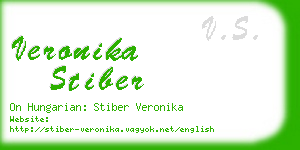 veronika stiber business card